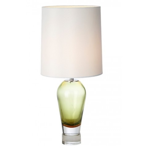 RV Astley - Chaney Olive Green glass stolní lampa