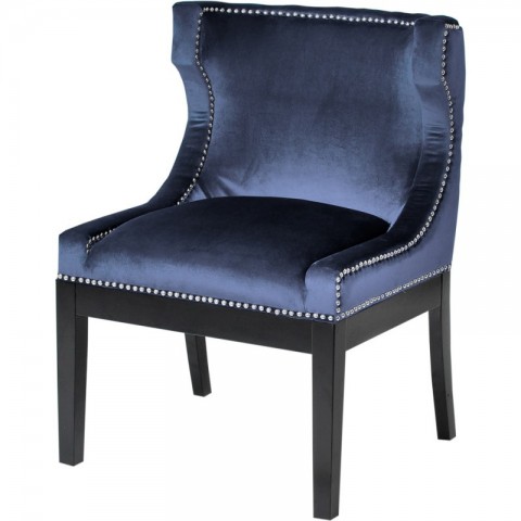 Artelore - Elia Dark Blue čalouněná židle